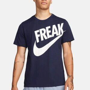 Nike Giannis Freak Logo Dri-FIT T-Shirt Mens Size 2XLT Navy Blue Basketball NBA